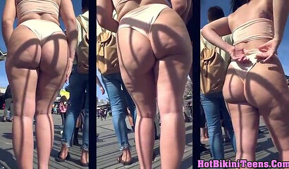 Cam spying lovely mature MILFs with big booty