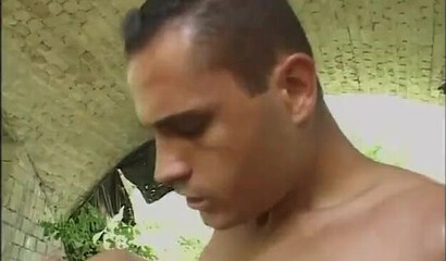 Blonde mature slut Eveline Dellai fucks under the bridge