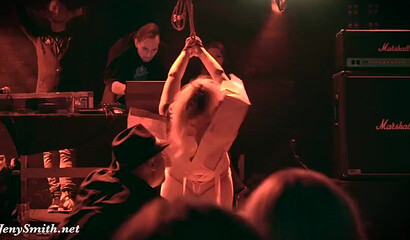 Naked DJ Jeny Smith having fun at night out