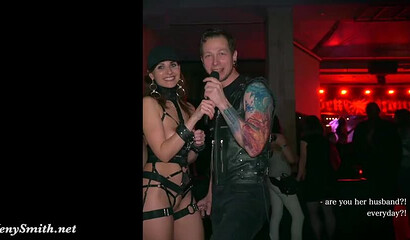Naked DJ Jeny Smith having fun at night out