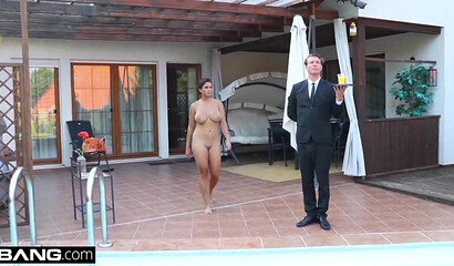 Giant titted Chloe Lamoure getting her anal hole destroyed