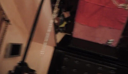 Masked old dude having bondage sex with slut with big tits