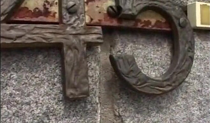 Very old granpa bangs this horny young teen outdoors