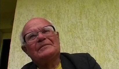 Very old granpa bangs this horny young teen outdoors