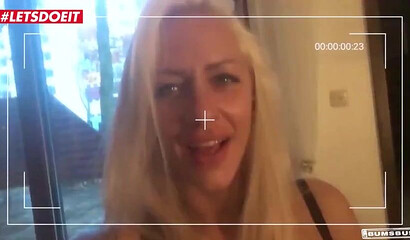 Smoking hot German blonde MILF banged in the backseat