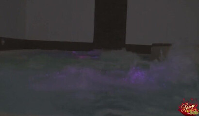 Big titted MILF visits swinger club with her husband