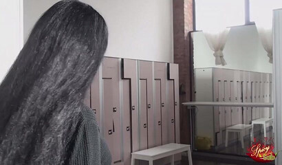 Big titted MILF visits swinger club with her husband