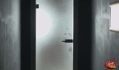 Big titted MILF visits swinger club with her husband