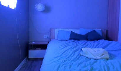 Chubby honey teasing with her natural big tits