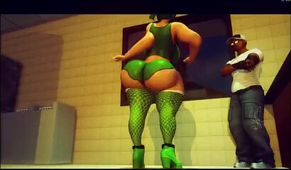 Lovely hentai with rounded bae