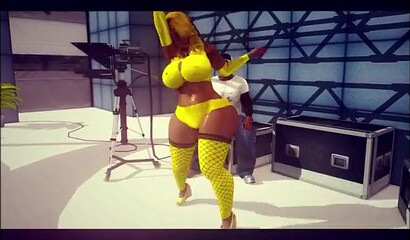 Lovely hentai with rounded bae