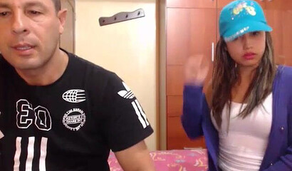 Adorable teen Latina creampied by a older man
