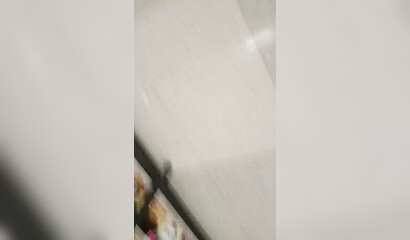 Spying on the mature BBW cougar in the supermarket