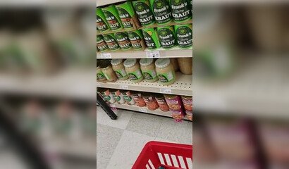 Spying on the mature BBW cougar in the supermarket