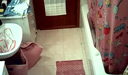 Watch sexy wife stripping and showering