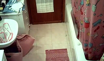 Watch sexy wife stripping and showering