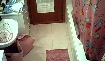 Watch sexy wife stripping and showering