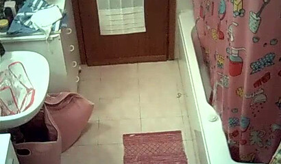 Watch sexy wife stripping and showering