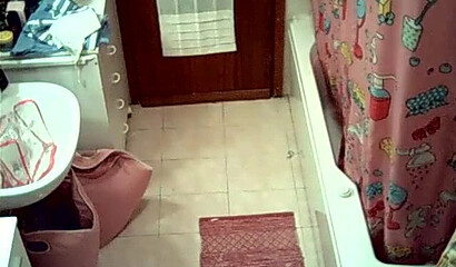 Watch sexy wife stripping and showering