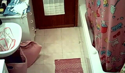 Watch sexy wife stripping and showering