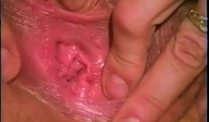 Mature wife Annette van de Venn showing her pissing skills