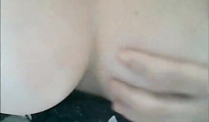 Amateur secretary flashing in the office