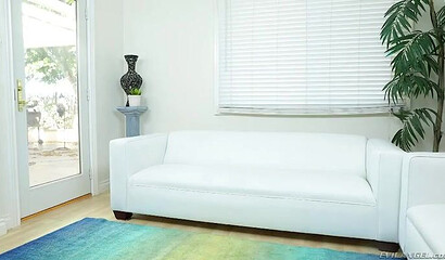 Cute teen with big bottom loves it when her step-brother's large wand enters her asshole