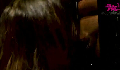 Four lesbians with massive booties have a group sex session fingering their wet pussies