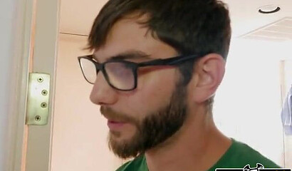 Fat ass brunettes are both pounded hard in their wet pussies by a guy with massive shaft