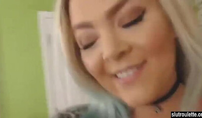 Curvy lassie with huge tits and an ass to go with them toys inside her gorgeous holes
