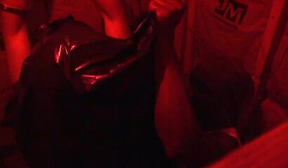 Desirable ebony MILF twerking her sweet booty while her shaved cunt is drilled from behind