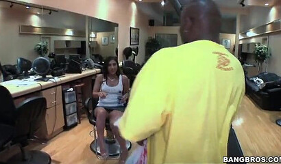 Charming cumstarving Latina with huge bubble booty getting a big black boner treatment