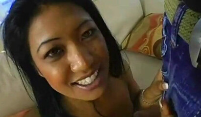 Erotic and exotic babe with smooth round butt enjoys hardcore sex with huge black boner