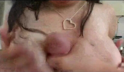 Monster ass fat brunette slut enjoying a titty fuck with her big-dicked horny boyfriend