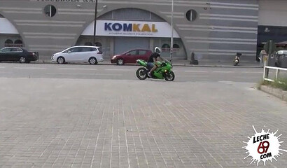 Beautiful brunette rides a dick and bounces on it and then gets fucked from behind doggy