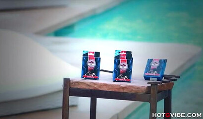 Wonderful tits and an even more amazing ass as this girl masturbates in the shallow pool