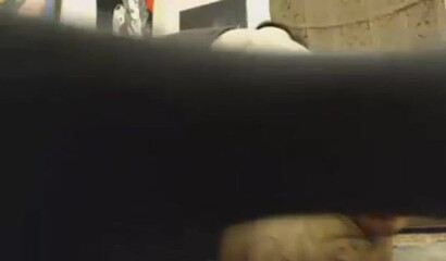 Hot slutty Latina rubbing her clitty and plugging her big tattooed ass with a huge dildo