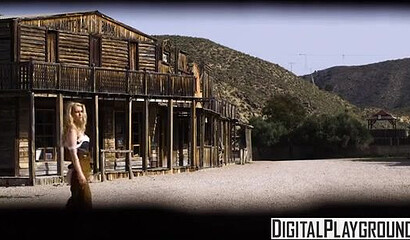 Western sex challenge with a couple of tight ass cowgirls fucked by a bunch of cowboys
