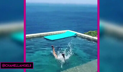 Bombshell babe with an angelic face and round booty made a compilation of her best shots