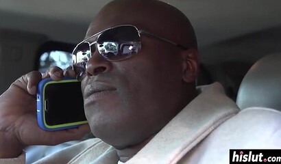 Short hair MILF bouncing and twerking her huge bubble butt while riding big black boner