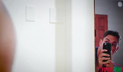 Pierced ebony slut bouncing her tattooed bubble but while riding white rock solid cock