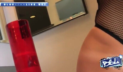 Cutie in black lingerie bends over and then shakes her big ass cheeks nicely for you