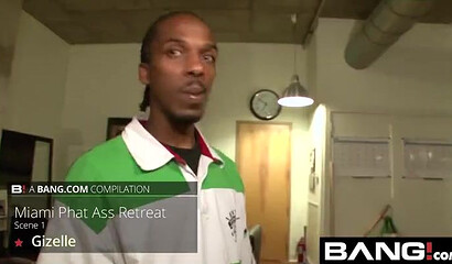 Ebony sluts getting their fat booty cheeks clapped by hung white dudes from the back