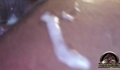 Big booty stripper in black lingerie gets her tight ass pounded by a horny stud's big cock