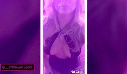 Big booty babe with huge titties shows off her amazing almost naked body on the camera