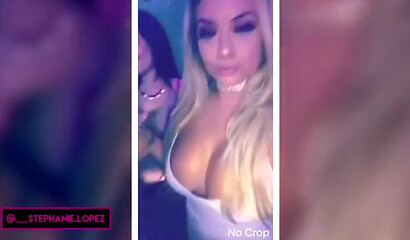 Big booty babe with huge titties shows off her amazing almost naked body on the camera