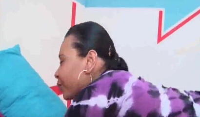Sweet sucking on that black cock with ease as the black dick digs in deep in her cunt