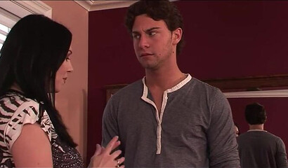 Black haired MILF feels warmth inside her pussy after banging