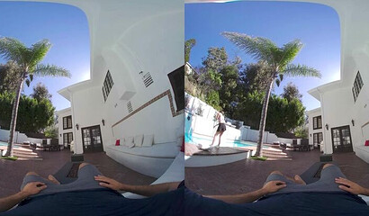 Chick rides a dick POV style