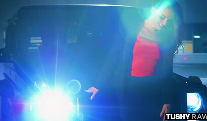 Brunette cutie Zoe Bloom gets hard anal drilled